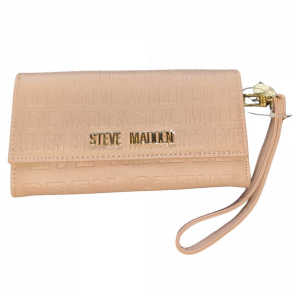Cartera Steve Madden herrajes dorados relieve Rosa Blush Mr117815