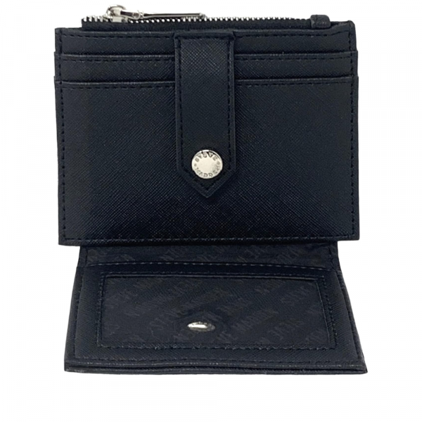Tarjetero Steve Madden Negro con Herrajes Plateados - Imagen 2