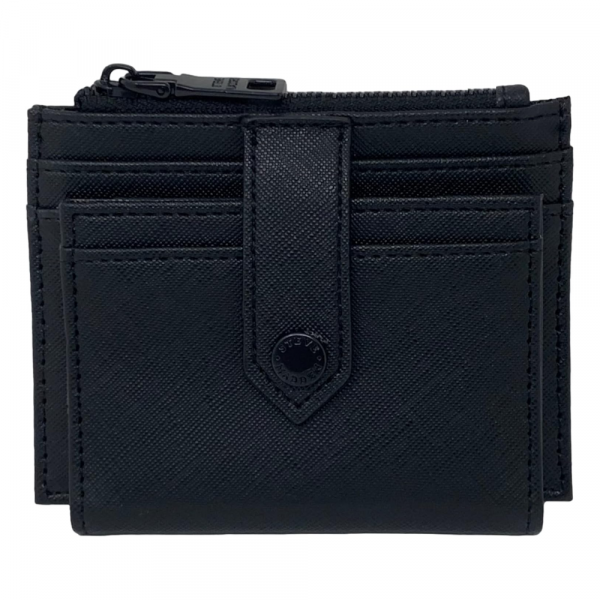 Tarjetero Steve Madden – Negro con Herrajes en negro | MR117925