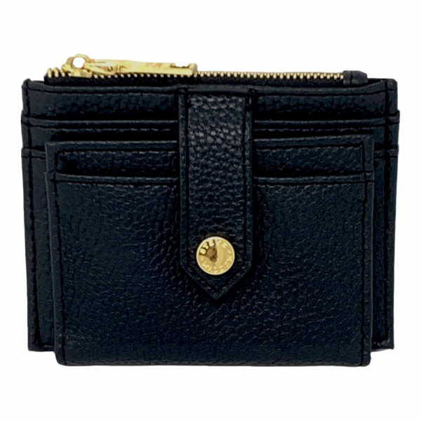 Tarjetero Steve Madden Negro herrajes dorados MR116325