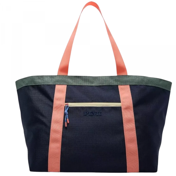 Bolso Playero Victoria’s Secret Pink Azul Rosa