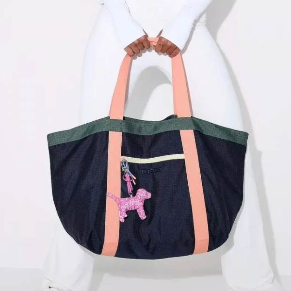 Bolso Playero Victoria’s Secret Pink Azul Rosa - Imagen 2